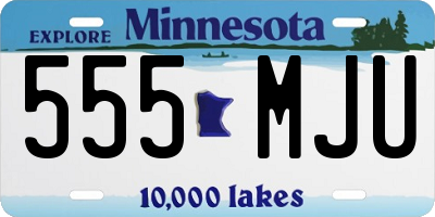 MN license plate 555MJU