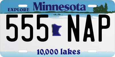 MN license plate 555NAP