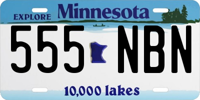 MN license plate 555NBN