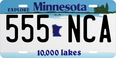 MN license plate 555NCA