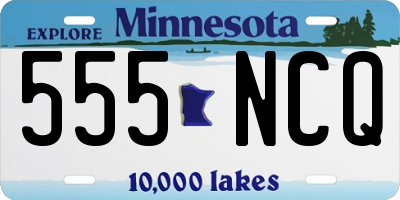 MN license plate 555NCQ