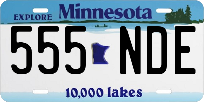 MN license plate 555NDE