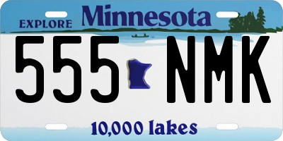 MN license plate 555NMK
