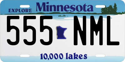 MN license plate 555NML