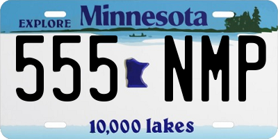 MN license plate 555NMP