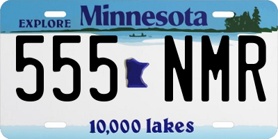 MN license plate 555NMR