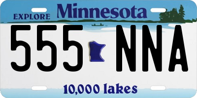 MN license plate 555NNA