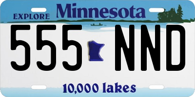 MN license plate 555NND