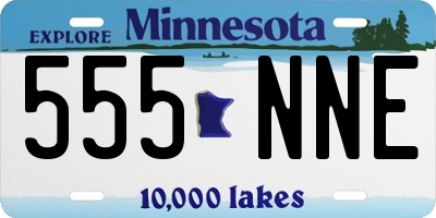MN license plate 555NNE