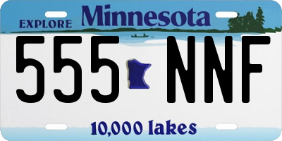 MN license plate 555NNF