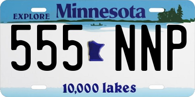 MN license plate 555NNP