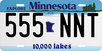 MN license plate 555NNT