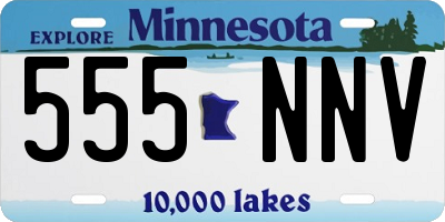 MN license plate 555NNV