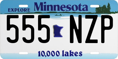 MN license plate 555NZP