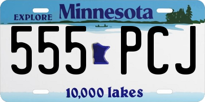 MN license plate 555PCJ