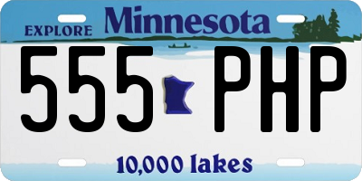 MN license plate 555PHP