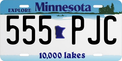 MN license plate 555PJC