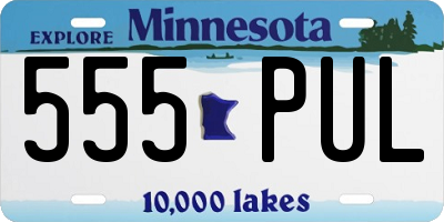 MN license plate 555PUL