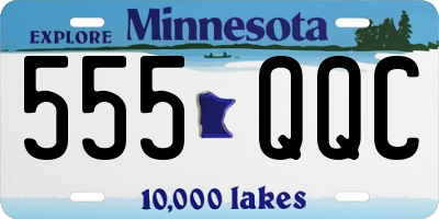 MN license plate 555QQC