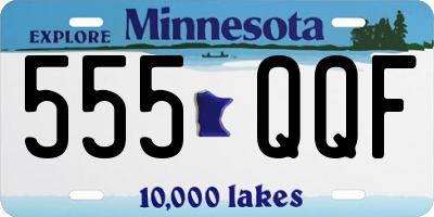 MN license plate 555QQF