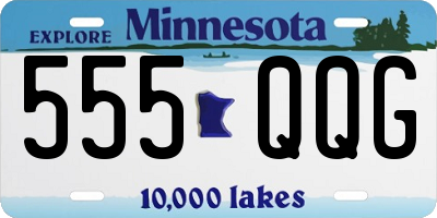 MN license plate 555QQG