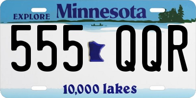 MN license plate 555QQR