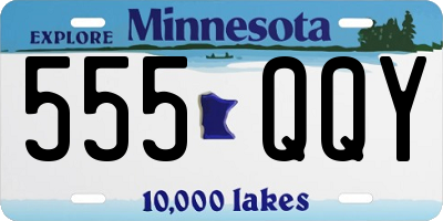 MN license plate 555QQY