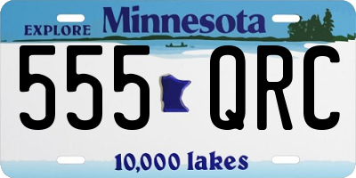 MN license plate 555QRC