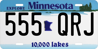 MN license plate 555QRJ