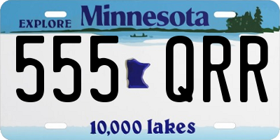 MN license plate 555QRR