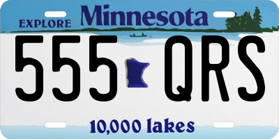 MN license plate 555QRS