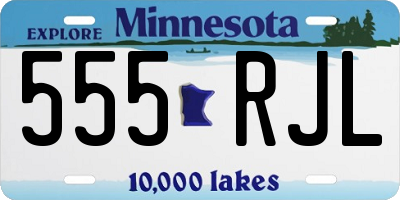 MN license plate 555RJL