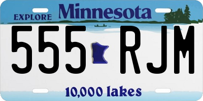 MN license plate 555RJM