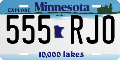 MN license plate 555RJO