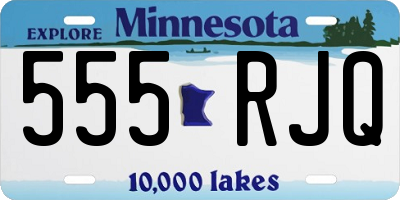 MN license plate 555RJQ
