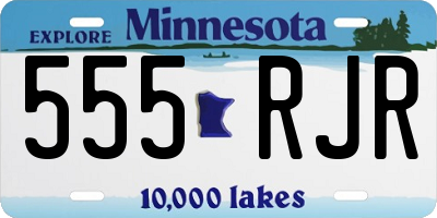 MN license plate 555RJR
