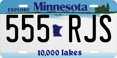 MN license plate 555RJS