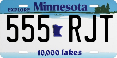 MN license plate 555RJT
