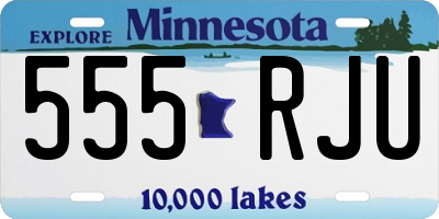MN license plate 555RJU