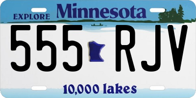 MN license plate 555RJV