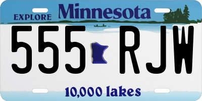 MN license plate 555RJW