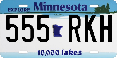 MN license plate 555RKH