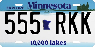 MN license plate 555RKK