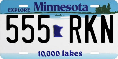 MN license plate 555RKN