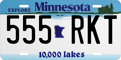 MN license plate 555RKT