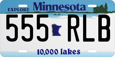 MN license plate 555RLB