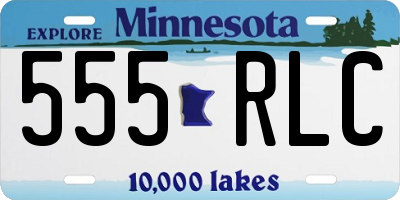 MN license plate 555RLC