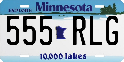 MN license plate 555RLG