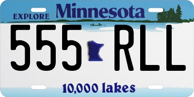 MN license plate 555RLL
