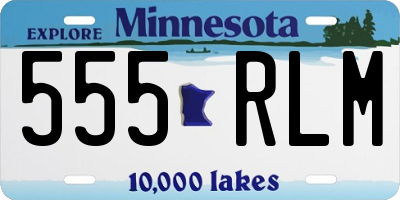 MN license plate 555RLM